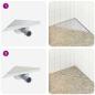 Preview: 2 in 1 Dreiecks-Duschabfluss Silber 32 x 32 x 7,5 cm