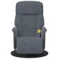 Preview: Massage Relaxsessel Dunkelgrau 91 x 71 x 105.5 cm Samt