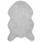 Preview: Kunstfell Hasen Teppich Olite Grau 80 x 120 cm Polyester