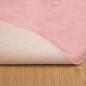Preview: Kunstfell Hasen Teppich Olite Rosa Ø 100 cm Polyester