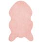 Preview: Kunstfell Hasen Teppich Olite Rosa 50 x 80 cm Polyester