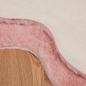 Preview: Kunstfell Hasen Teppich Olite Rosa 80 x 120 cm Polyester