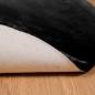 Preview: Kunstfell Hasen Teppich Olite Schwarz Ø 100 cm Polyester