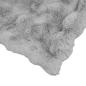 Preview: Kunstfell Kaninchenfell Decke Grau 150 x 220 cm Polyester