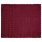 Preview: Kunstfell Kaninchenfell Decke Bordeauxrot 220 x 240 cm