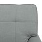Preview: Lounge-Liege mit Kissen Hellgrau 91 x 157 x 91 cm Stoff