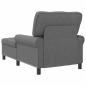 Preview: Lounge-Liege mit Kissen Dunkelgrau 91 x 157 x 91 cm Stoff
