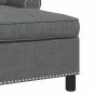 Preview: Lounge-Liege mit Kissen Dunkelgrau 91 x 157 x 91 cm Stoff