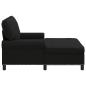 Preview: Lounge-Liege mit Kissen Schwarz 91 x 157 x 91 cm Stoff