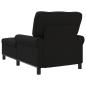 Preview: Lounge-Liege mit Kissen Schwarz 91 x 157 x 91 cm Stoff