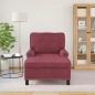 Preview: ARDEBO.de - Lounge-Liege mit Kissen Weinrot 91 x 157 x 91 cm Stoff