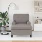 Preview: Lounge-Liege mit Kissen Taupe 91 x 157 x 91 cm Stoff