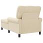 Preview: Lounge-Liege mit Kissen Creme 91 x 157 x 91 cm Stoff