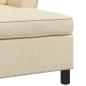 Preview: Lounge-Liege mit Kissen Creme 91 x 157 x 91 cm Stoff