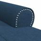 Preview: Lounge-Liege mit Kissen Blau 91 x 157 x 91 cm Stoff
