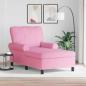 Preview: ARDEBO.de - Lounge-Liege mit Kissen Rosa 91 x 157 x 91 cm Stoff