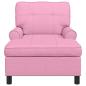 Preview: Lounge-Liege mit Kissen Rosa 91 x 157 x 91 cm Stoff