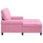 Preview: Lounge-Liege mit Kissen Rosa 91 x 157 x 91 cm Stoff