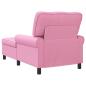 Preview: Lounge-Liege mit Kissen Rosa 91 x 157 x 91 cm Stoff