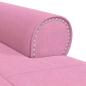 Preview: Lounge-Liege mit Kissen Rosa 91 x 157 x 91 cm Stoff
