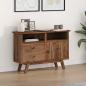Preview: ARDEBO.de - Sideboard mit Schubladen Braun 100 x 30 x 68 cm Massivholz Teak