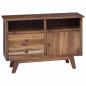 Preview: Sideboard mit Schubladen Braun 100 x 30 x 68 cm Massivholz Teak