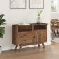 Preview: Sideboard mit Schubladen Braun 100 x 30 x 68 cm Massivholz Teak