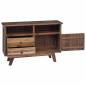 Preview: Sideboard mit Schubladen Braun 100 x 30 x 68 cm Massivholz Teak