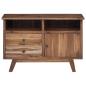 Preview: Sideboard mit Schubladen Braun 100 x 30 x 68 cm Massivholz Teak