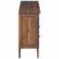 Preview: Sideboard mit Schubladen Braun 100 x 30 x 68 cm Massivholz Teak