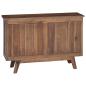 Preview: Sideboard mit Schubladen Braun 100 x 30 x 68 cm Massivholz Teak