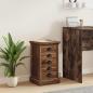 Preview: Kommode mit Speicher Braun 35,5 x 29,5 x 60 cm Massivholz Teak