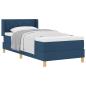 Preview: Boxspringbett mit Matratze Blau 190 x 90 cm Polyester