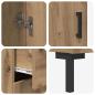 Preview: Highboard 2 pcs Artisan-Eiche 69,5 x 34 x 180 cm Holzwerkstoff