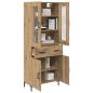 Preview: Highboard 2 pcs Artisan-Eiche 69,5 x 34 x 180 cm Holzwerkstoff