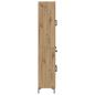 Preview: Highboard 2 pcs Artisan-Eiche 69,5 x 34 x 180 cm Holzwerkstoff