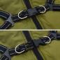 Preview: Hundemantel mit Geschirr Olivegrün L Fleece und Polyester