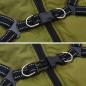 Preview: Hundemantel mit Geschirr Olivegrün XL Fleece und Polyester