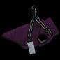 Preview: ARDEBO.de - Hundemantel mit Geschirr Lila XL Fleece und Polyester