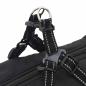 Preview: Hundemantel mit Geschirr Schwarz 4XL Fleece und Polyester