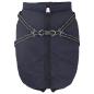 Preview: Hundemantel mit Geschirr Marineblau 3XL Fleece und Polyester