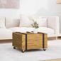 Preview: ARDEBO.de - Couchtisch Braun 60 x 60 x 38 cm Massivholz Teak