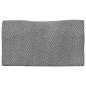 Preview: Kopfkissen mit Kissen Grau 60 x 34 x 11 cm Polyester