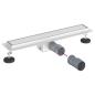 Preview: 2 in 1 Duschabfluss Silber 50 cm Edelstahl 304