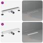 Preview: 2 in 1 Duschabfluss Silber 50 cm Edelstahl 304