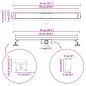 Preview: 2 in 1 Duschabfluss Silber 70 cm Edelstahl 304
