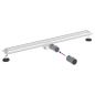 Preview: 2 in 1 Duschabfluss Silber 90 cm Edelstahl 304