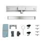 Preview: 2 in 1 Duschabfluss Silber 90 cm Edelstahl 304