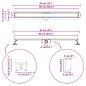 Preview: 2 in 1 Duschabfluss Silber 90 cm Edelstahl 304
