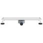 Preview: Duschablauf 2-in-1 mit 360° Siphon Silber 60 cm Edelstahl 304